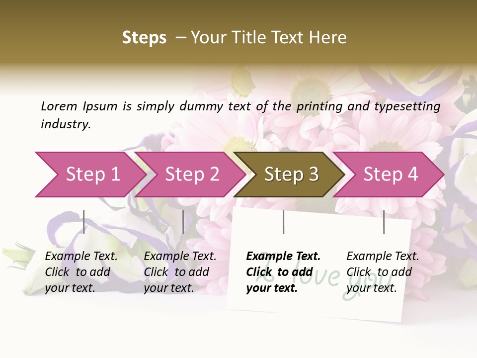Flower Spring Chrysanthemums PowerPoint Template