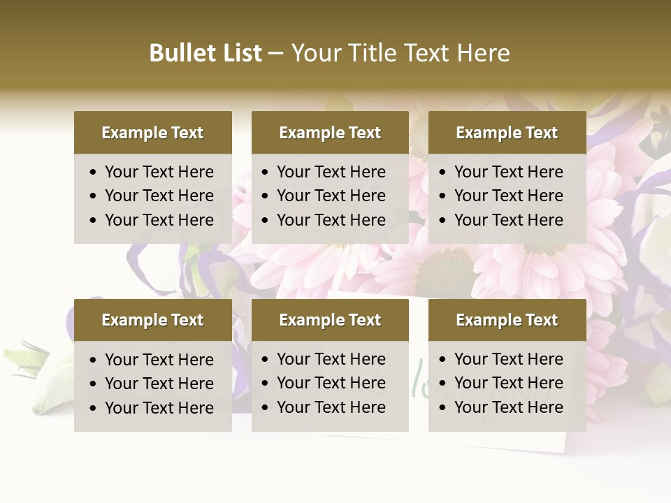 Flower Spring Chrysanthemums PowerPoint Template