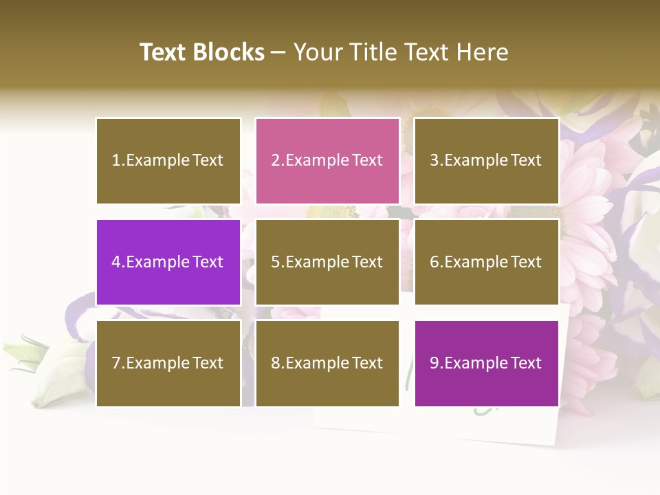 Flower Spring Chrysanthemums PowerPoint Template