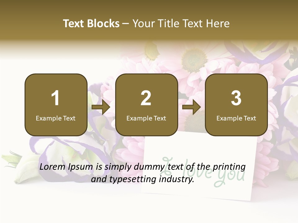 Flower Spring Chrysanthemums PowerPoint Template