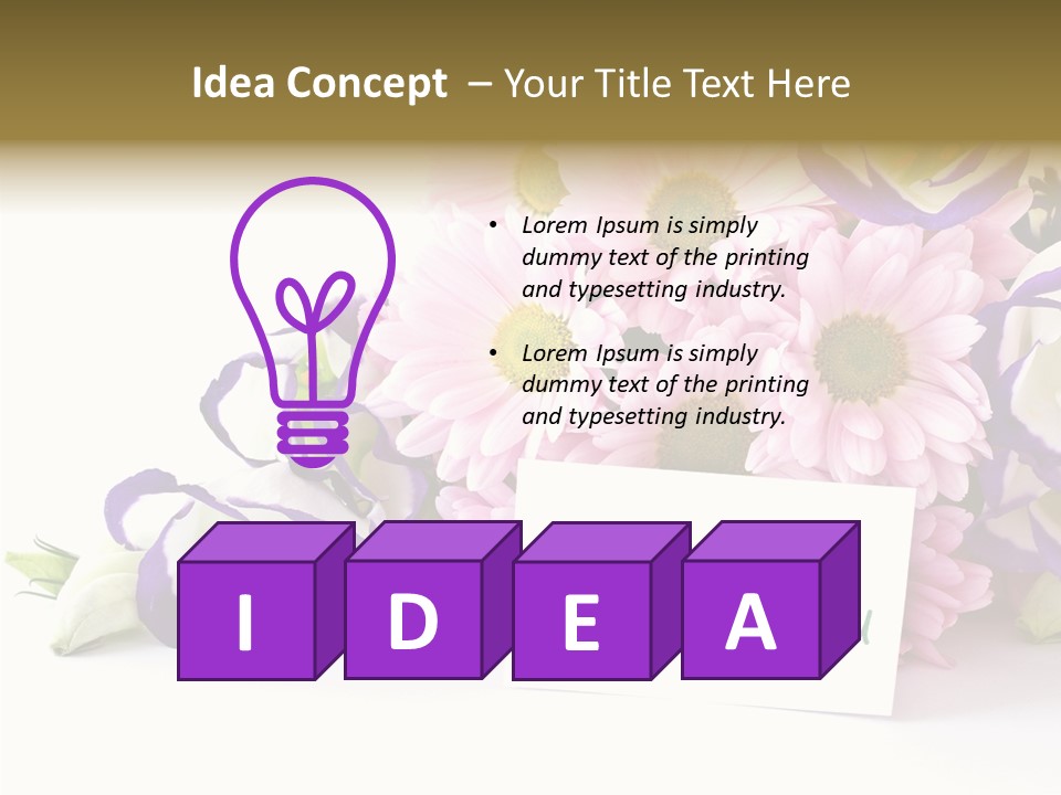 Flower Spring Chrysanthemums PowerPoint Template