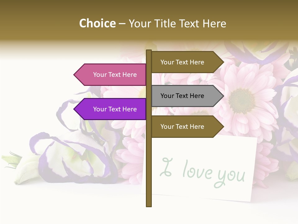 Flower Spring Chrysanthemums PowerPoint Template