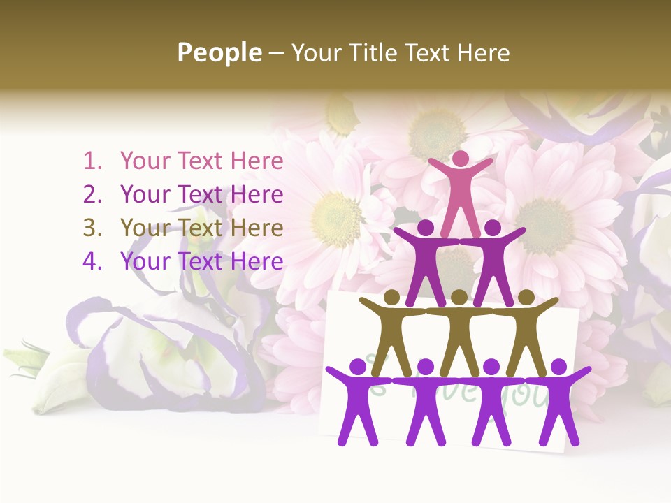 Flower Spring Chrysanthemums PowerPoint Template