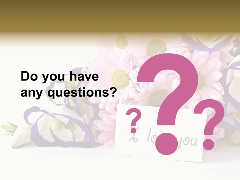 Flower Spring Chrysanthemums PowerPoint Template