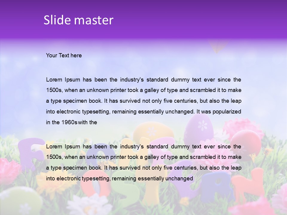 Farben Ostereier F Himmel PowerPoint Template