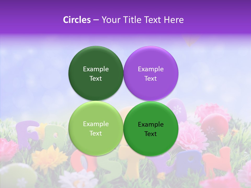Farben Ostereier F Himmel PowerPoint Template