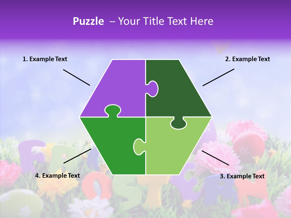 Farben Ostereier F Himmel PowerPoint Template