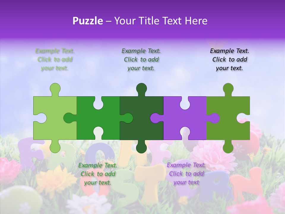 Farben Ostereier F Himmel PowerPoint Template