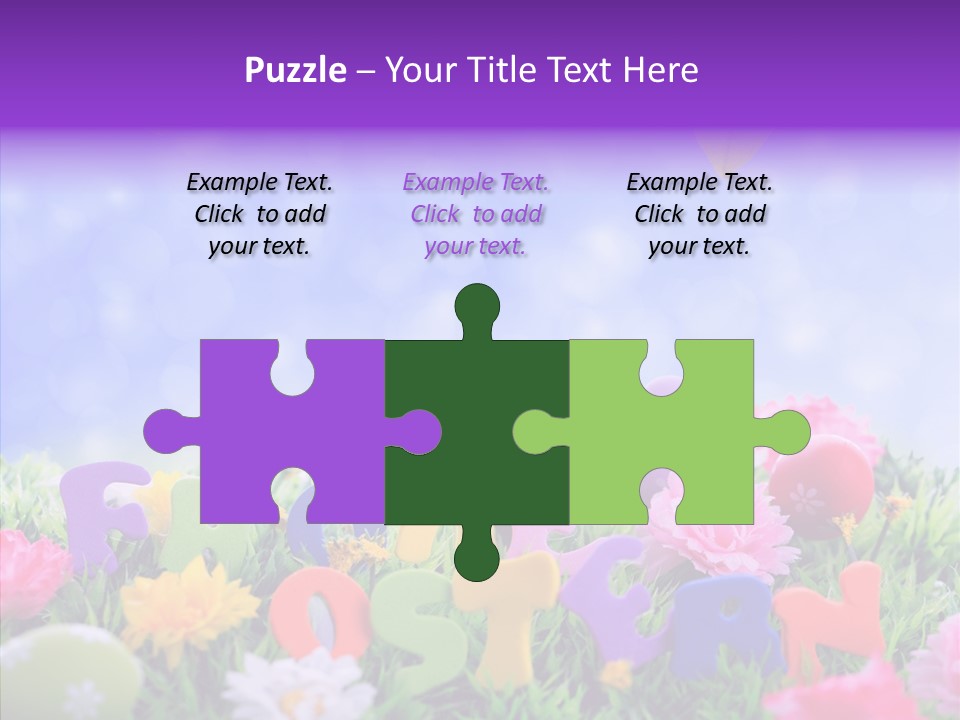 Farben Ostereier F Himmel PowerPoint Template