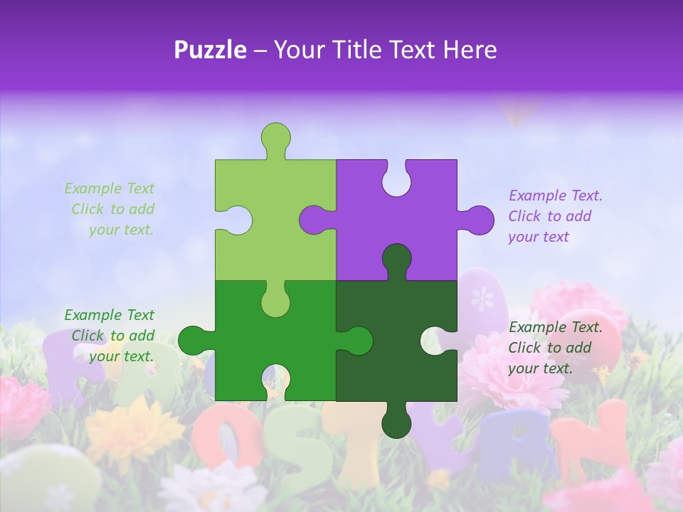 Farben Ostereier F Himmel PowerPoint Template