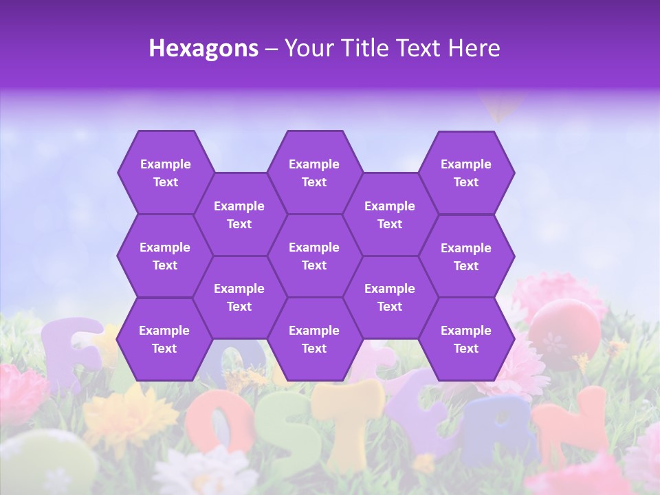 Farben Ostereier F Himmel PowerPoint Template