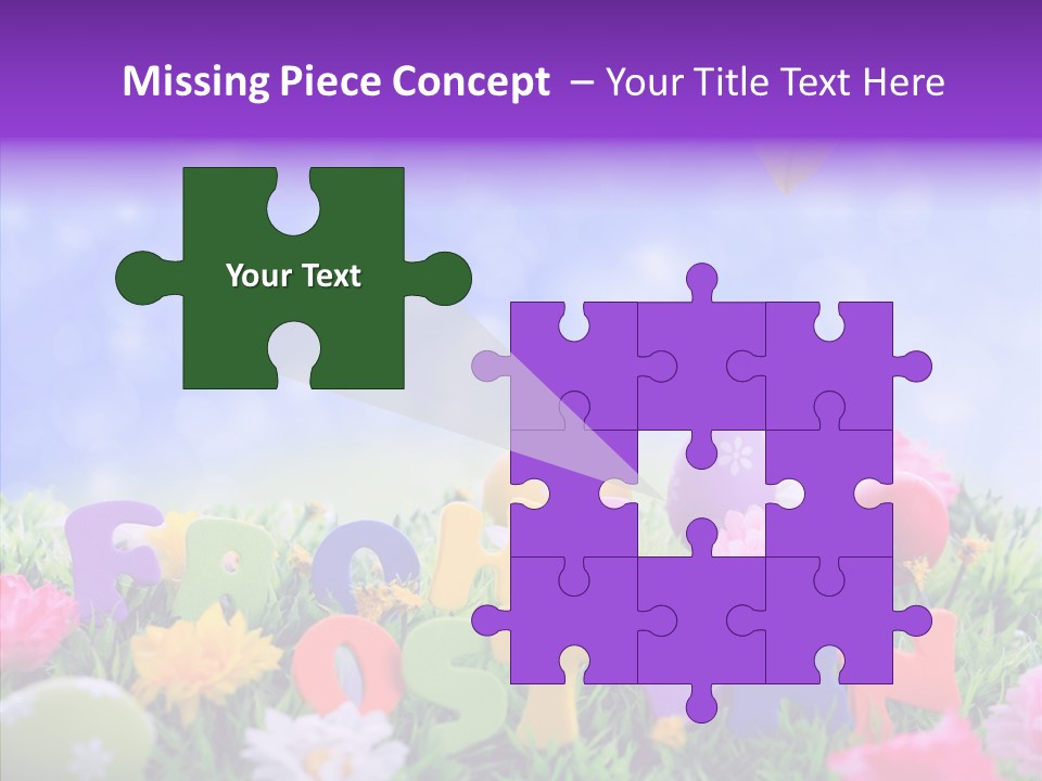 Farben Ostereier F Himmel PowerPoint Template