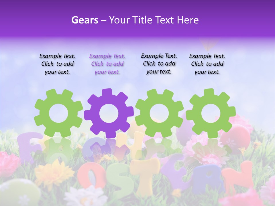 Farben Ostereier F Himmel PowerPoint Template