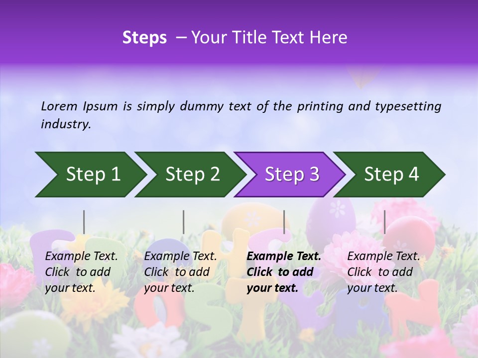 Farben Ostereier F Himmel PowerPoint Template
