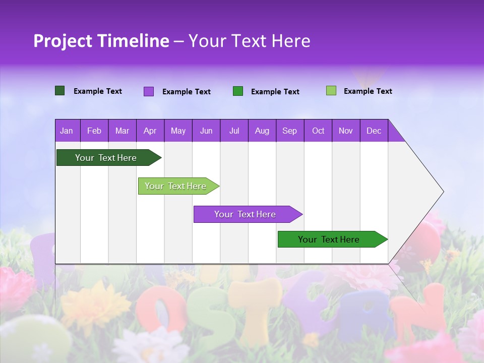Farben Ostereier F Himmel PowerPoint Template