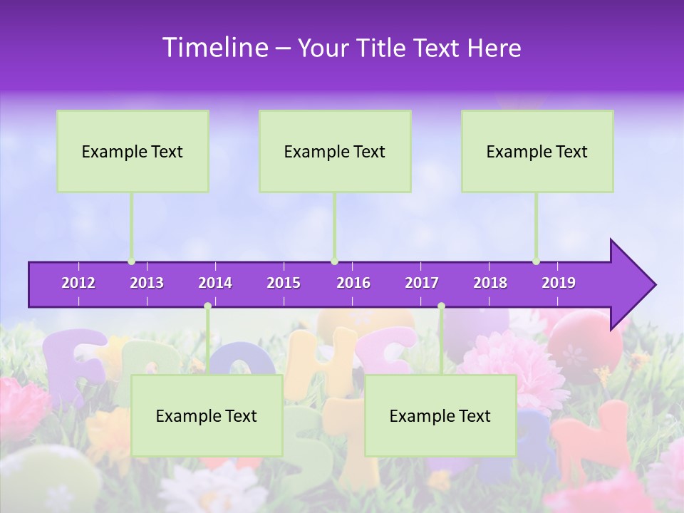 Farben Ostereier F Himmel PowerPoint Template