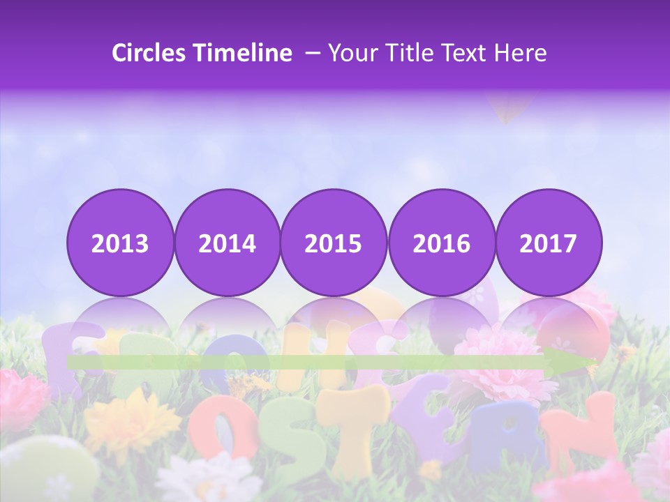 Farben Ostereier F Himmel PowerPoint Template