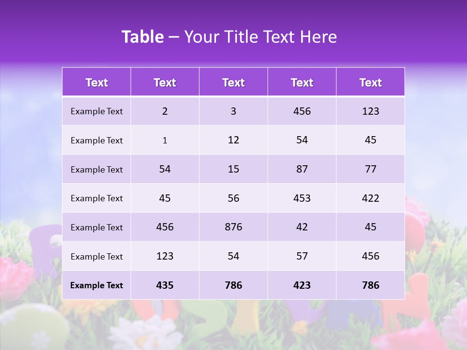 Farben Ostereier F Himmel PowerPoint Template