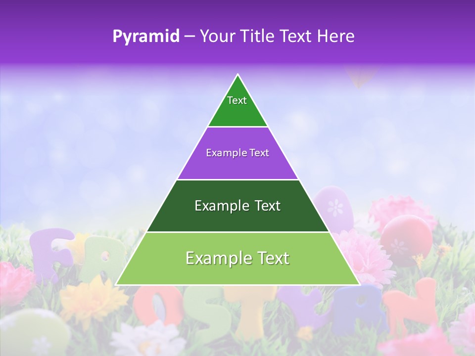 Farben Ostereier F Himmel PowerPoint Template