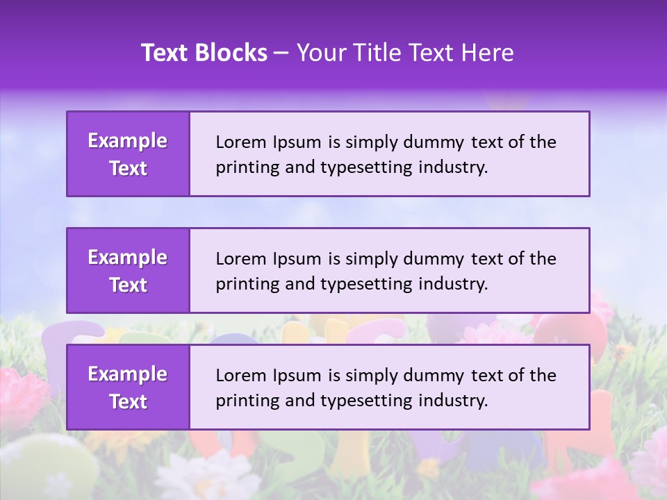 Farben Ostereier F Himmel PowerPoint Template
