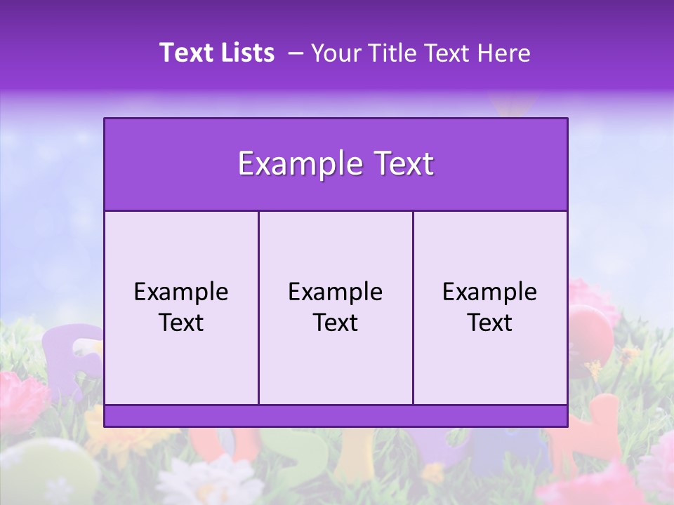 Farben Ostereier F Himmel PowerPoint Template