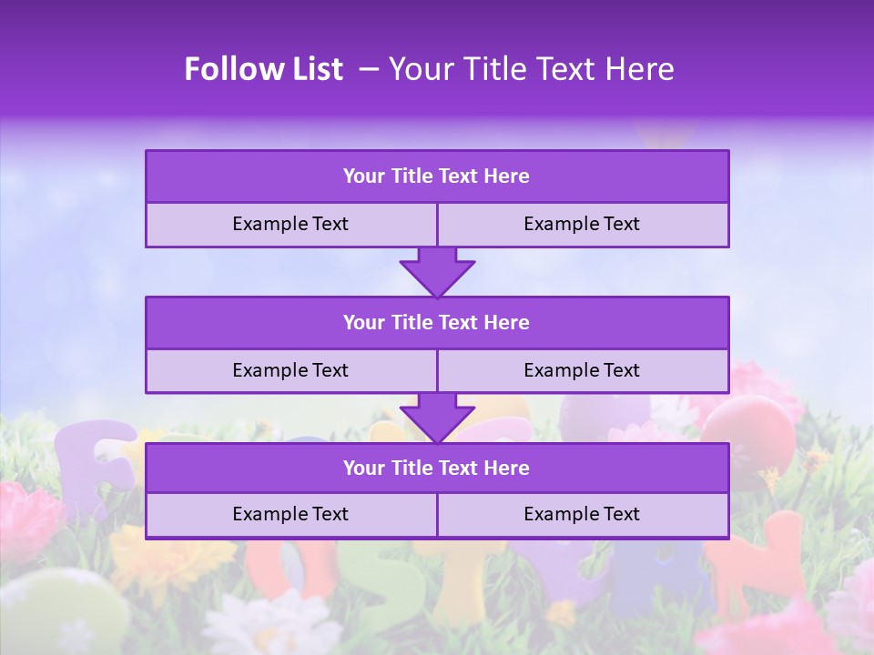 Farben Ostereier F Himmel PowerPoint Template