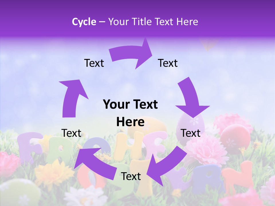 Farben Ostereier F Himmel PowerPoint Template