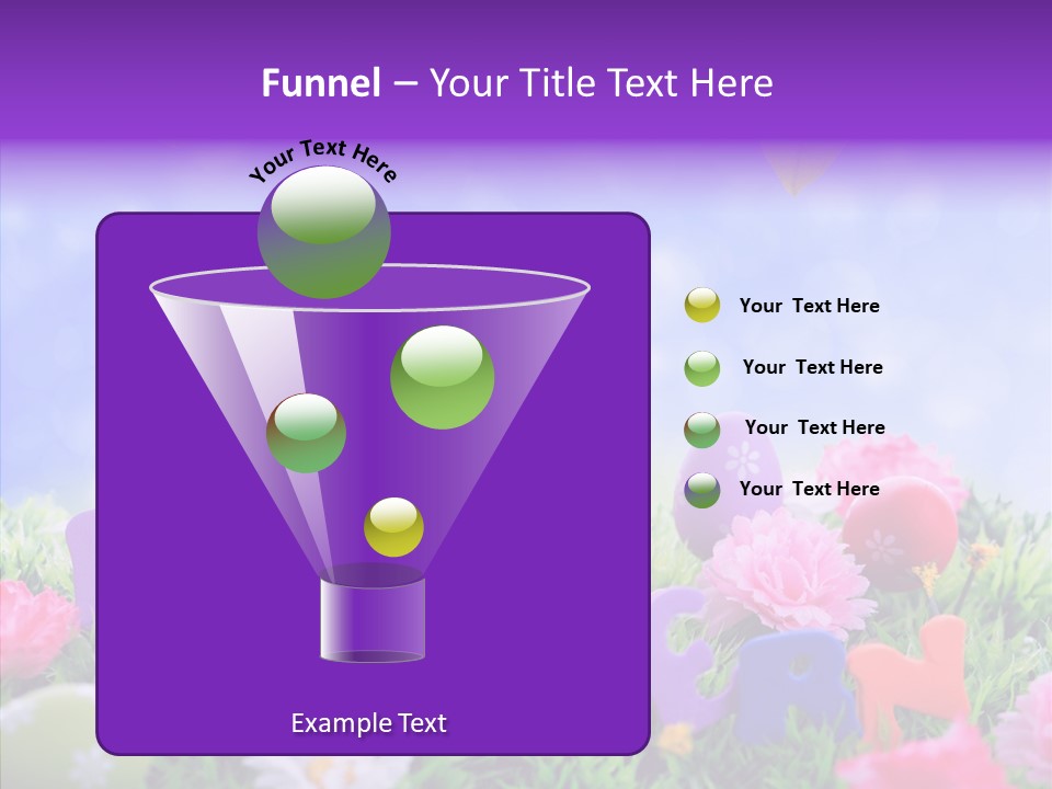 Farben Ostereier F Himmel PowerPoint Template