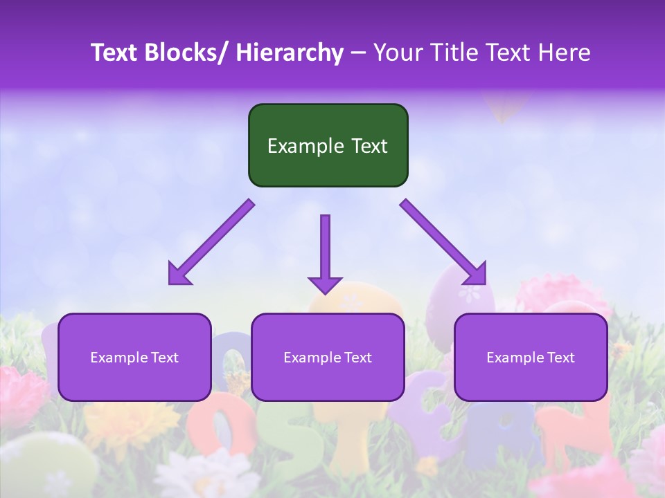 Farben Ostereier F Himmel PowerPoint Template