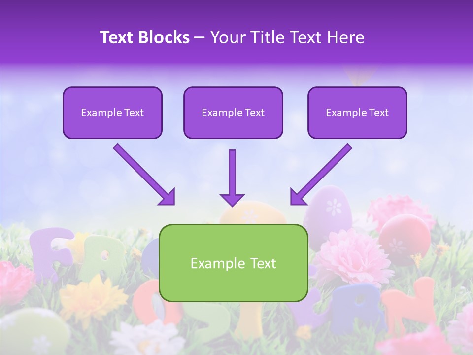 Farben Ostereier F Himmel PowerPoint Template