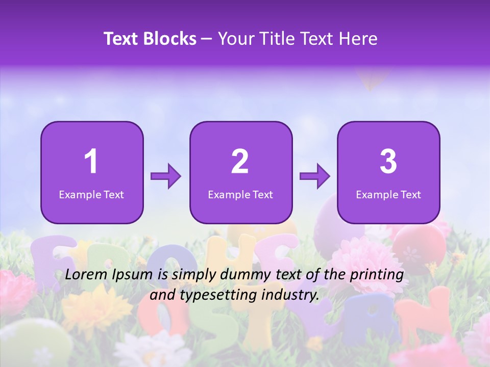 Farben Ostereier F Himmel PowerPoint Template