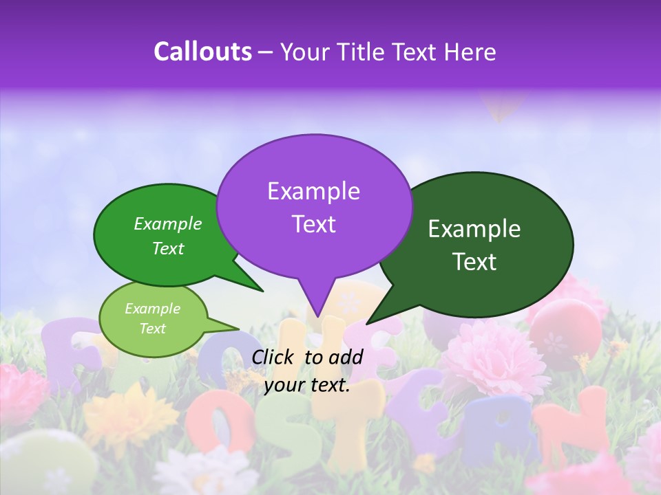 Farben Ostereier F Himmel PowerPoint Template