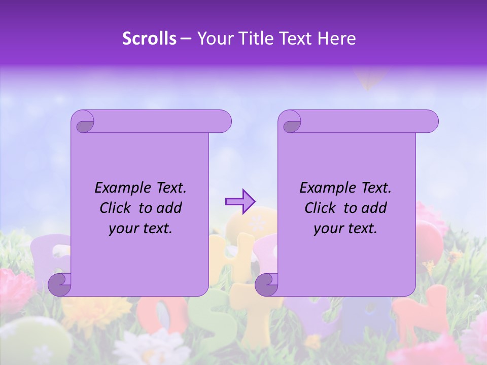 Farben Ostereier F Himmel PowerPoint Template