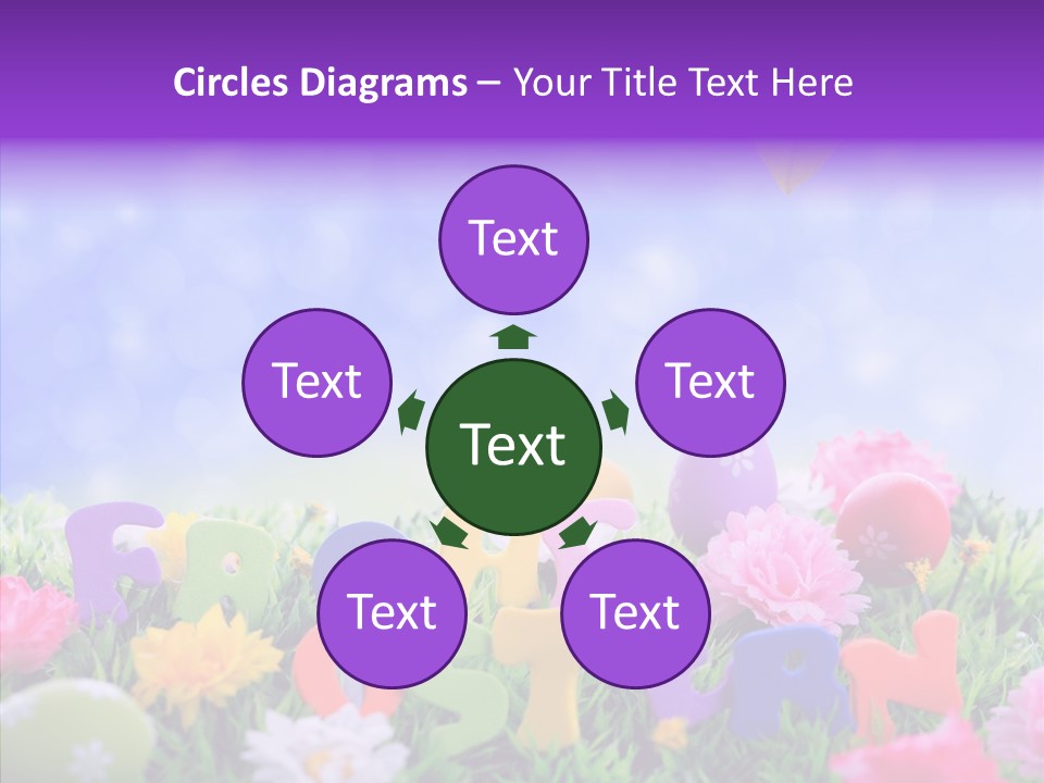 Farben Ostereier F Himmel PowerPoint Template