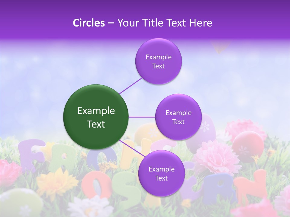 Farben Ostereier F Himmel PowerPoint Template