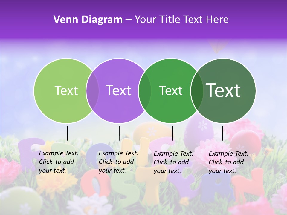 Farben Ostereier F Himmel PowerPoint Template