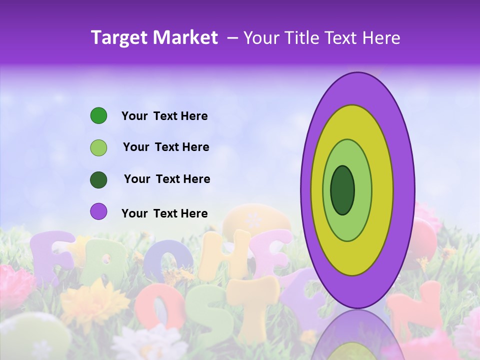 Farben Ostereier F Himmel PowerPoint Template