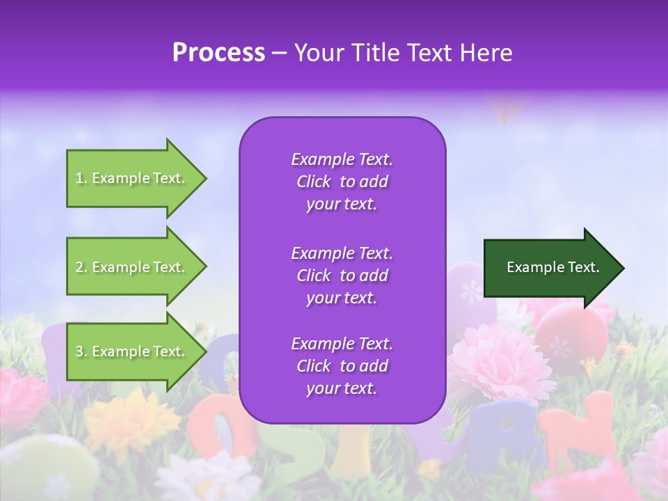 Farben Ostereier F Himmel PowerPoint Template
