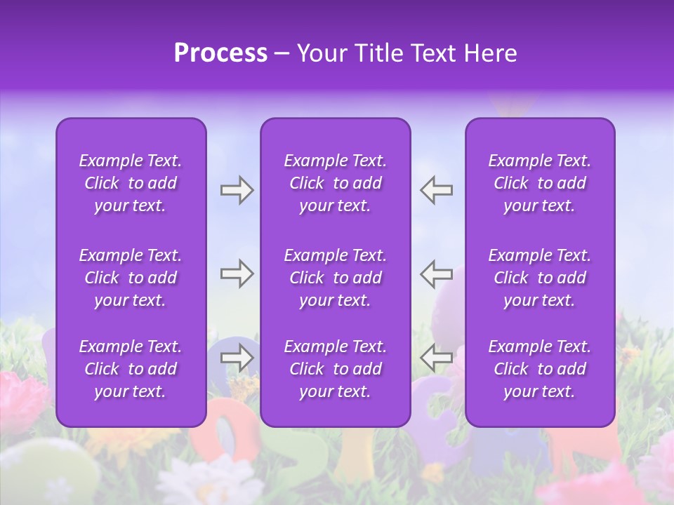 Farben Ostereier F Himmel PowerPoint Template