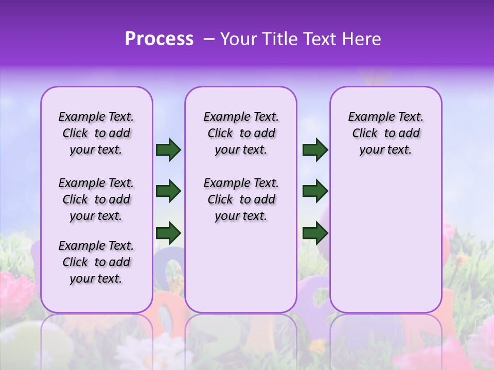 Farben Ostereier F Himmel PowerPoint Template