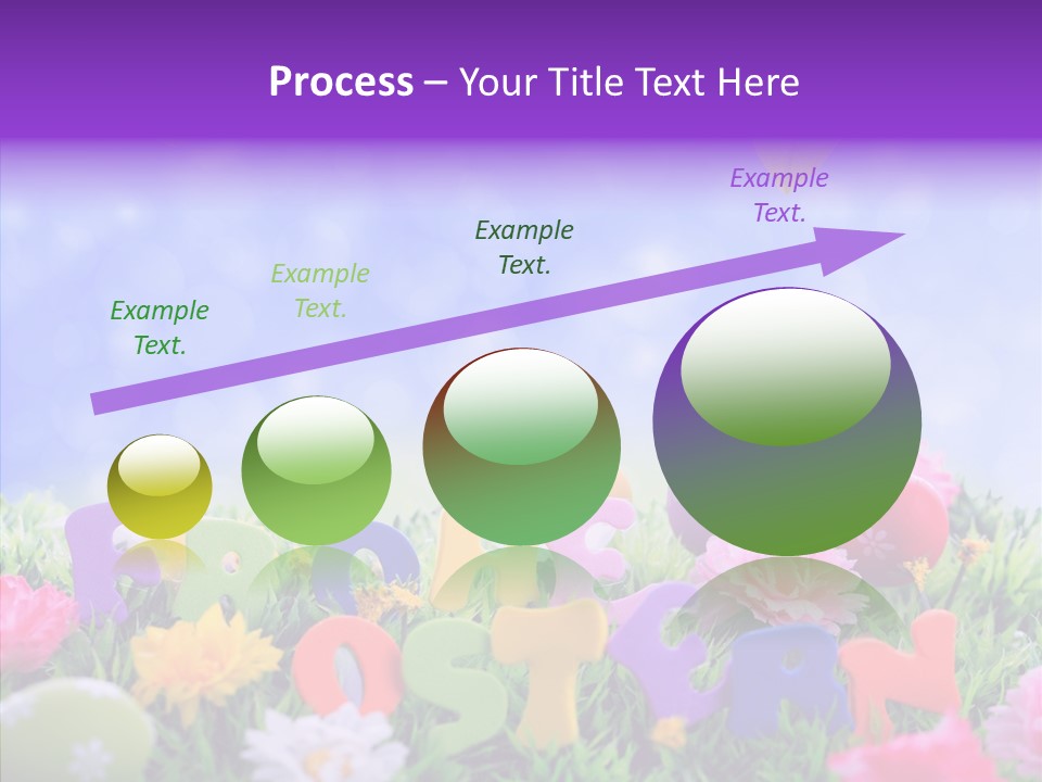 Farben Ostereier F Himmel PowerPoint Template