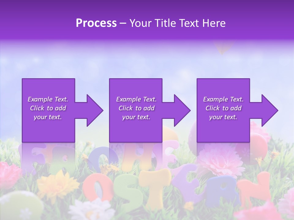 Farben Ostereier F Himmel PowerPoint Template