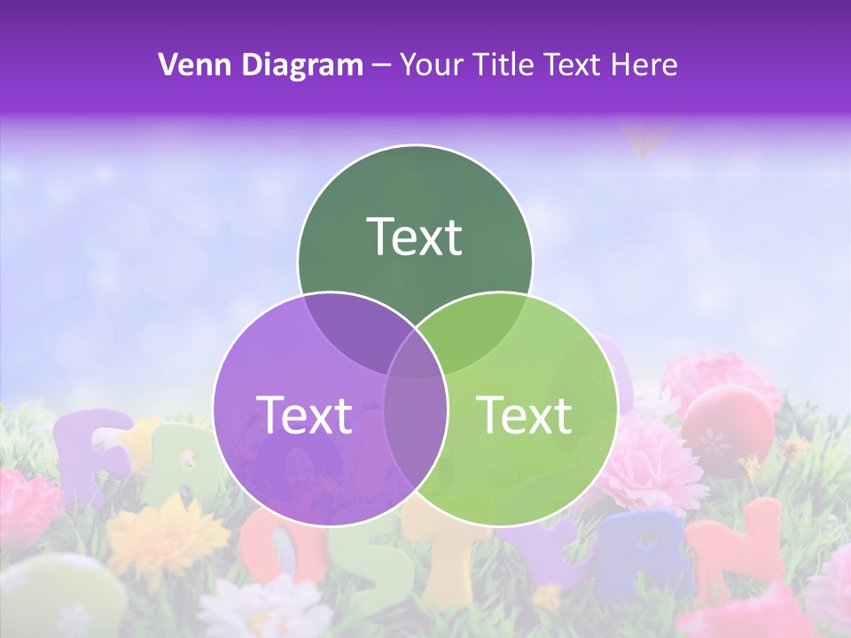 Farben Ostereier F Himmel PowerPoint Template
