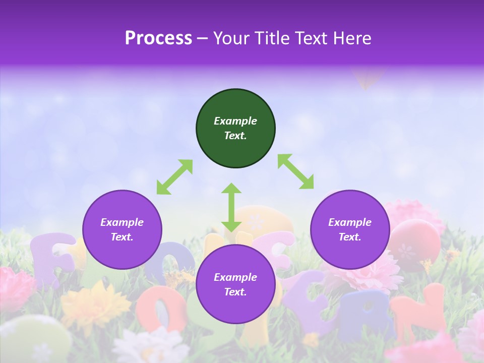 Farben Ostereier F Himmel PowerPoint Template