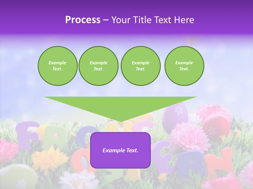Farben Ostereier F Himmel PowerPoint Template