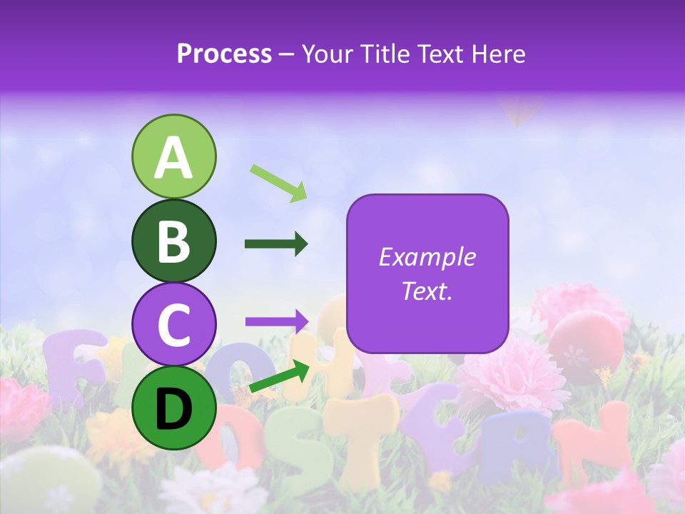 Farben Ostereier F Himmel PowerPoint Template