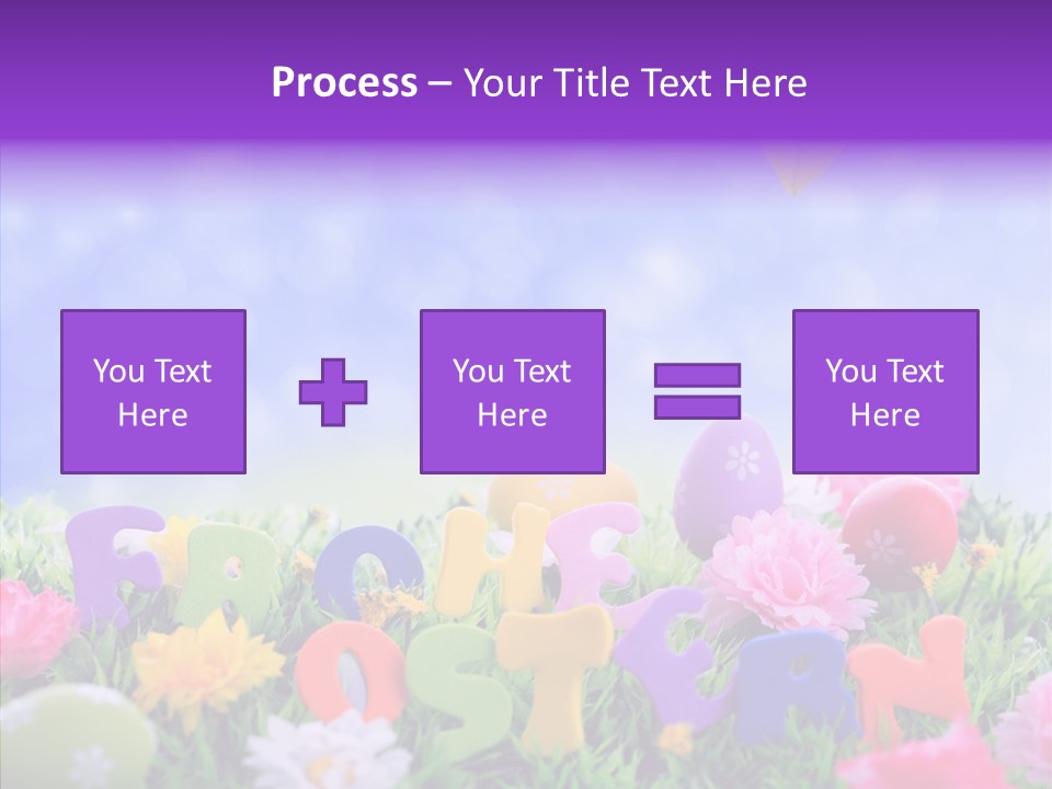 Farben Ostereier F Himmel PowerPoint Template
