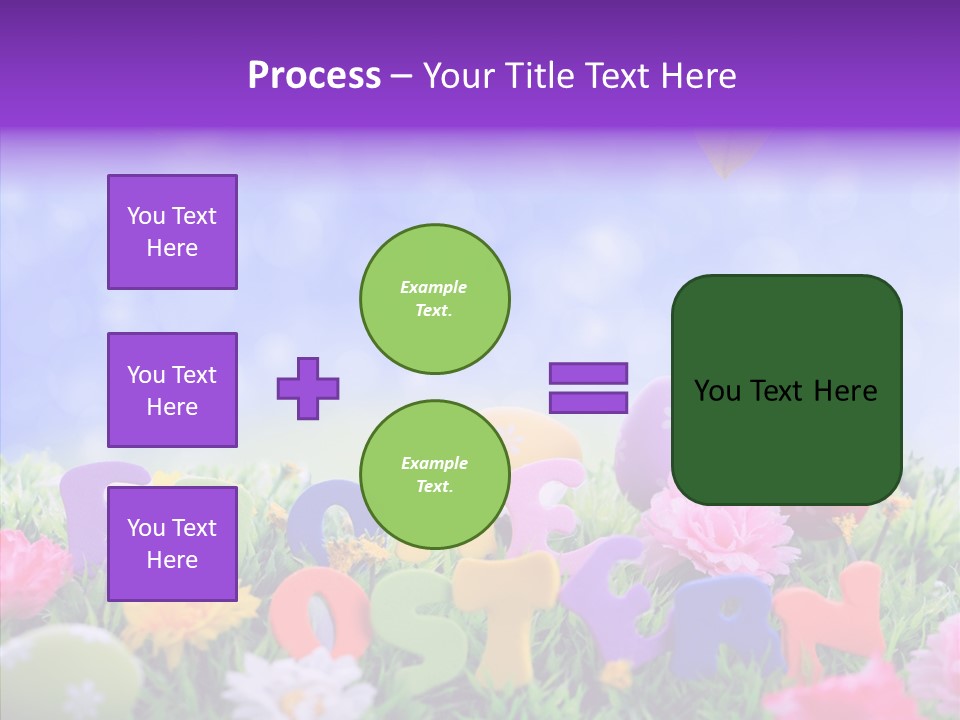 Farben Ostereier F Himmel PowerPoint Template