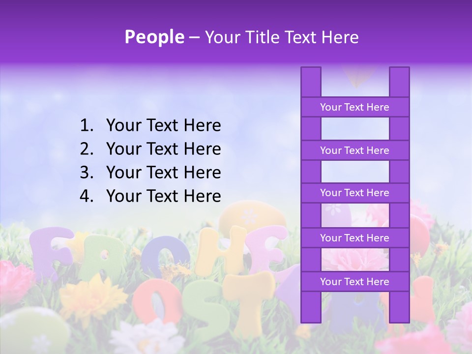 Farben Ostereier F Himmel PowerPoint Template