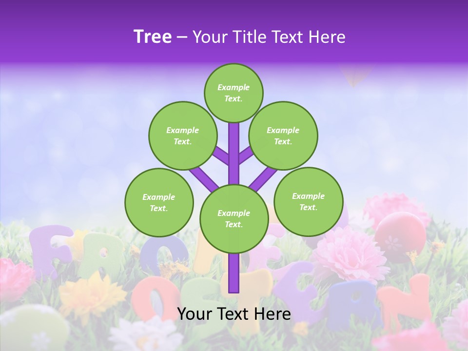 Farben Ostereier F Himmel PowerPoint Template